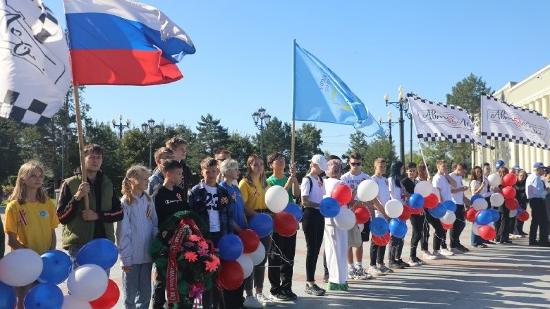 Детский автопробег состоялся в Хабаровске