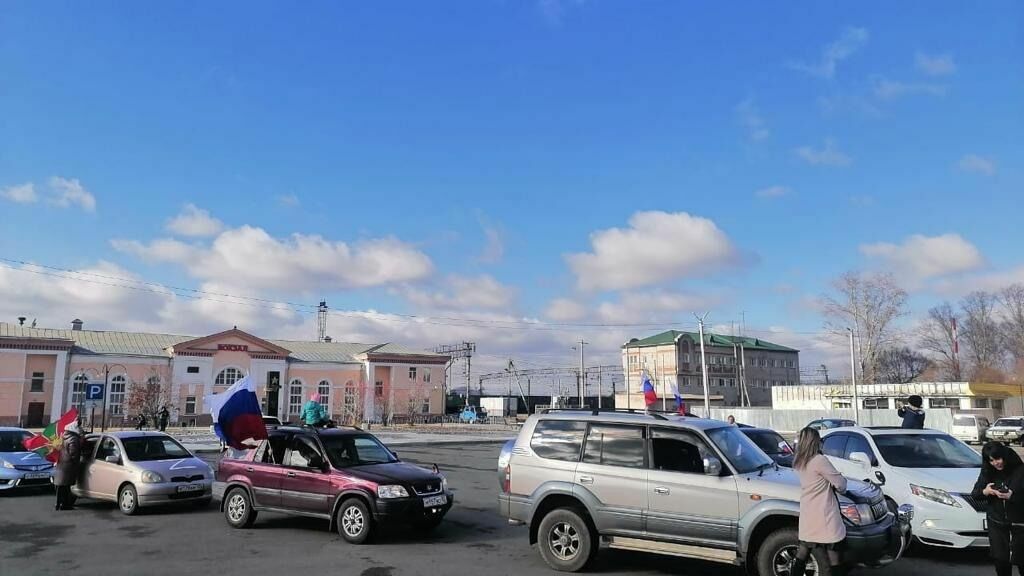Автопробег в поддержку СВО и мобилизованных граждан прошел в Хабаровском крае
