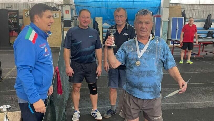 Ветераны приняли участие в состязании по настольному теннису в Хабаровске
