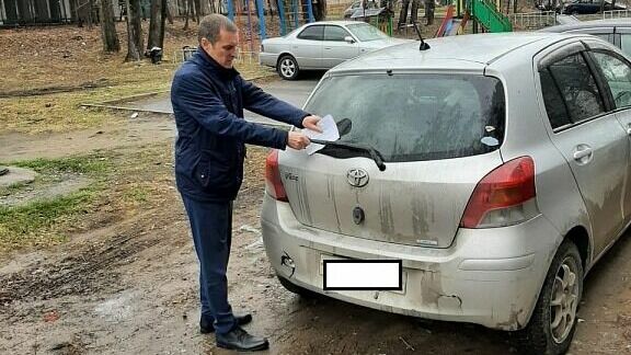 Сотрудники мэрии отследили безответственных автолюбителей Хабаровска