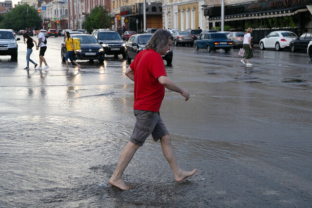 Сильные дожди не хотят покидать Хабаровск