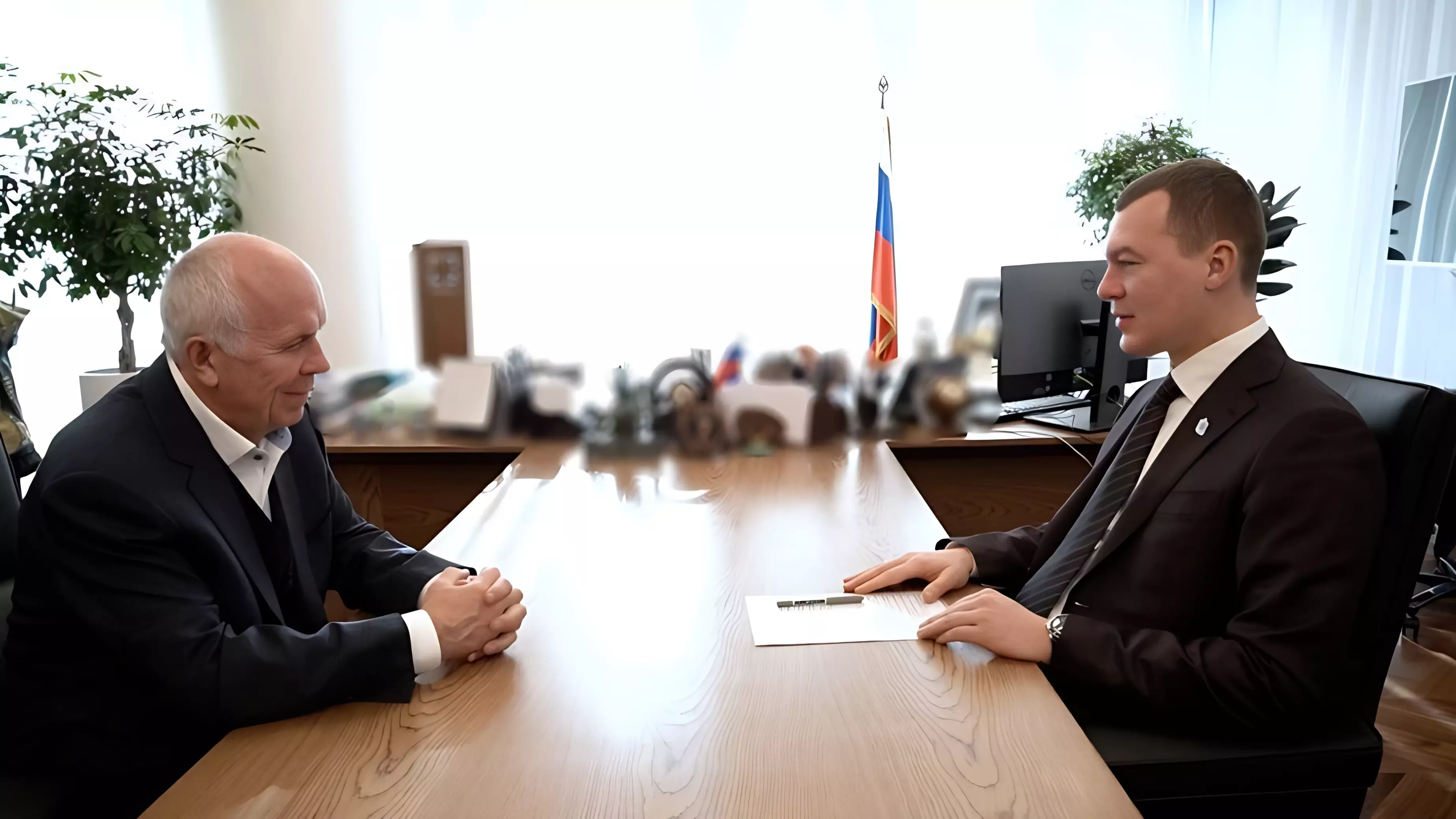 Михаил Дегтярев провел рабочую встречу с главой «Ростех»