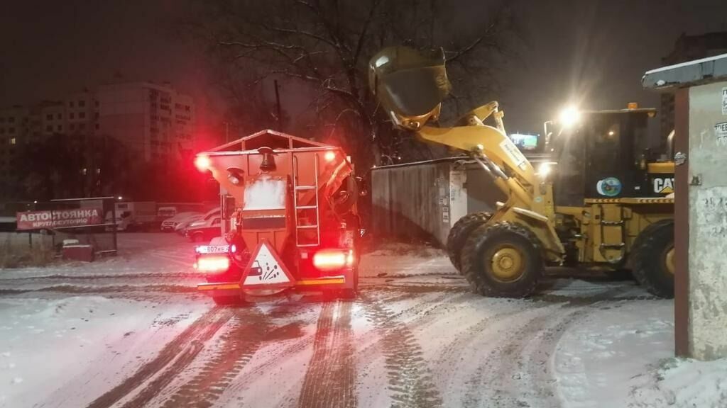 Снегопад не повлиял на дорожное движение в Хабаровске